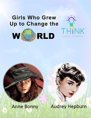 Girls who changed the world - Anne Bonny and Audrey Hepburn