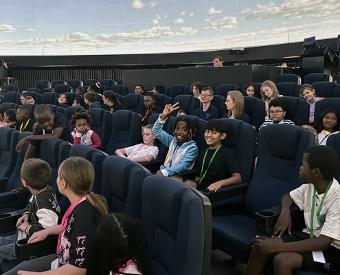 Our Grade 4 to 6 students visited the Planetarium.